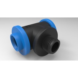 15mm X 1/2" Male T