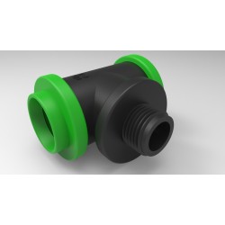 20mm X 1/2" Male T, Bag of 20