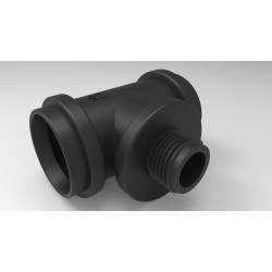 25 x 1/2" Male T, Bag of 20