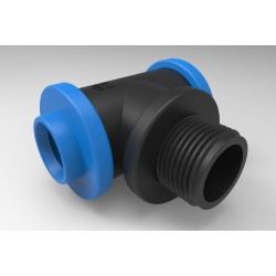 15mm X 3/4" Male T