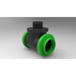 20mm X 1/2" Male T
